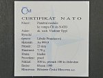 1999, pamětní medaile ke vstupu do NATO 1999 nečísl., Au 999,9, 7,78g, náklad 500ks, etue 