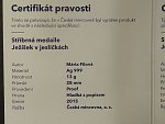 AR pamětní medaile Ježíšek v jesličkách, Ag 999, 13 g, průměr 28 mm, etue, certifikát