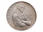 25 Schilling 1966 - 130. výročí úmrtí Ferdinanda Raimunda, Ag 0.800, 13.00g_