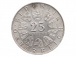 25 Schilling 1966 - 130. výročí úmrtí Ferdinanda Raimunda, Ag 0.800, 13.00g_