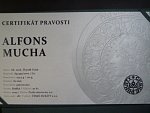 Ag + Cu pamětní medaile Zbyňka Fojtů - Alfons Mucha, Ag 999/Cu, 155.5 g/120 g, průměr 60 mm, ražba Česká mincovna 2023, náklad 30 ks, etue, certifikát