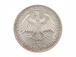 5 Marka 1967 F - Wilhelm a Alexander von Humboldt, Ag 0.625, 11.20 g._