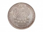 5 Marka 1974 F - 25. výročí federálního ústavního zákona, Ag 0.625, 11.20 g._