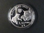 sada tří mincí 3,33 EURO 2025, fauna a flóra na Slovensku