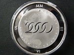 2000 Kč 2000, milénium (mince s hologramem), Au/Ag