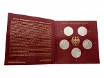 Sada 5x 10 Marka 1999 - 250. výročí narození J. W. von Goethe, všechny mincovny_