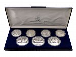 SSSR 1923-1991 - sada Ag mincí olympiáda v Moskvě 1980, 5 Rubl 4x, 10 Rubl 3x, K.M.Y 179-182, 183-185