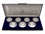 SSSR 1923-1991 - sada Ag mincí olympiáda v Moskvě 1980, 5 Rubl 4x, 10 Rubl 3x, K.M.Y 179-182, 183-185
