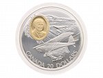 20 Dollar 1995 - letoun Fleet 80 Canuck, 31,1g, 0.925 Ag_