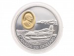 20 Dollar 1999 - letoun de Havilland Canada DHC-6 Twin Otter, 31,1g, 0.925 Ag_