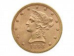 10 Dollar 1893, 16.718 g, Au 900/1000_
