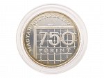 750 Forint 1998 - Mistrovství světa ve fotbale 1998, Paříž, 10g, 0.500 Ag_