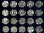Kompletní sbírka mincí 100, 200, 500 Kč (1993 - 2025) včetně certifikátů (157 ks)