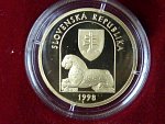 5000 Sk 1998 Světové dědictví Unesco - Spišský hrad, Au 900, 9,5g, etue, certifikát