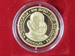 100 Euro 2022 450.výročí Bratislavské korunovace Rudolfa, Au 900, 9,5g, etue, certifikát