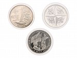 Sada 3 medailí - Vstup ČR, Polska a Maďarska do Nato 1999, společná etue a certifikát_
