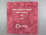 sada 2017 PROOF + Ag medaile s motivem bankovky 20 Kč, semišový obal