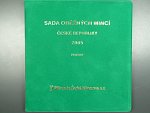 sada 2005 PROOF + Ag žeton 1 Kč 1922, semišový obal