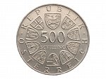 500 Schilling 1986 - 250. výročí - Úmrtí prince Evžena Savojského_