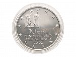 10 Euro 2002 J, Výstava současného umění Documenta 2002, 0.925 Ag, 18g_