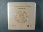 Dukát 1918 - 2018 sv. Václav, jubilejní, číslovaný 500 kusů náklad, č. 161, certifikát, etue
