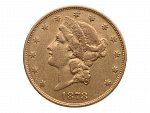20 Dollar 1878 - 33,35g, 0.900 Au_