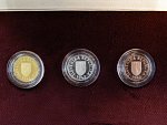 Au (0,986, 1,71g) + Ag + Cu replika slovenského 5 h 1942, náklad 50 ks, certifikát, dřevěná etue