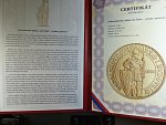 Jubilejní Svatováclavské dukáty 1 + 2+ 5 + 10 Dukát prvoražby z návrhů Jana Čejky z r. 1923 sv. Václav stojící, Au 986, 62,83g, náklad 100 ks číslovaných, č. 31, společná etue, certifikáty