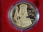 2009, Au medaile 2009 (Daniela Kartáková) - Benedikt XVI. - Návštěva Svatého otce v ČR. Au 0,999, 37 mm, 15,56 g (1/2 OZ), náklad 333 ks, číslo 04, etue