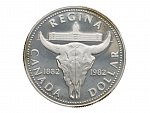 1 Dollar 1982 - 100. výročí založení města Regina v Saskatchewanu, 23g, 0.500 Ag_