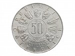 50 Schilling 1963 - 600. výročí rakouského Tyrolska_