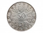 50 Schilling 1970 - 300. výročí Innsbrucké univerzity_
