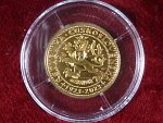 Jubilejní Svatováclavské dukáty, 1 Dukát prvoražba návrhu Josefa Šejnosty r. 1923, číslo 16, vydala Numizmatika Kremnica, Au 986, 3,5g, náklad 100 ks
