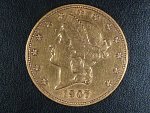20 Dolar 1907, 33.436 g, 900/1000