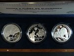 3,33 Euro 2025 sada tří mincí fauna a flóra na Slovensku