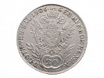 20 Krejcar 1806 A, mírně justován_
