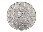 50 Schilling 1971 - 80. výročí narození Julia Raaba_