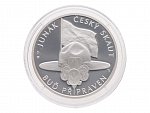 AR medaile Junák - Český skaut, 1 Oz, 0.999 Ag, náklad 500ks, etue a certifikát_