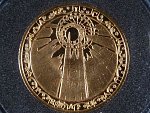 Au Medaile b.l. - V.Oppl Magická Praha - Šemík a Horymír, Au 0,585, 18 mm, 2 g, kapsle