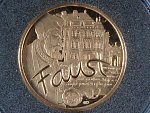 V.Oppl Magická Praha - Faust, Au 0,585, 18 mm, 2 g, kapsle