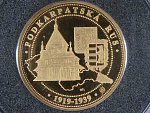 Kolekce Historie ČSR 2018 - Podkarpatská Rus, Au 0.9999, 13 mm, 1.25 g