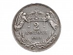 2 Korona 1912 K.B., hranky, leštěné_