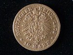 Württenberg, Karl I. (1864-1891), 10 Mark 1876 F, J.292