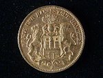 Hamburk, 10 Mark 1879 J, J.209