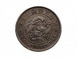 1 Yen 1905, patina..
