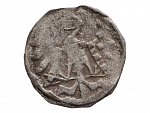 Jiří z Poděbrad 1458-1471 - kruhový peníz se šachovanou orlicí, Brno po r. 1457, SNS I 457_