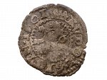 Bílý peníz 1601, jednostranný, Kutná Hora, Spiess, 0,41 g., Hal.383, Ja-379, mírně prohlý_