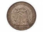 5 Korona 1907 K.B. - 40. výročí korunovace Františka Josefa I. za uherského krále v Budapešti_
