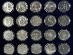 Kompletní sbírka mincí 200, 500 Kč (1993 - 2020) včetně certifikátů (130 ks)