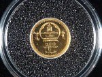 500 Togrogů 2006 - Leonardo Da Vinci, Au 999/1000, 0.5 g, 11 mm + certifikát